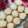 Rose Flower Candle – Medium