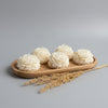 small peony flower candle handmade wedding favor