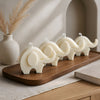 Cute white elephant soy wax candle for kids party favors, birthday decorations, and baby shower gifts